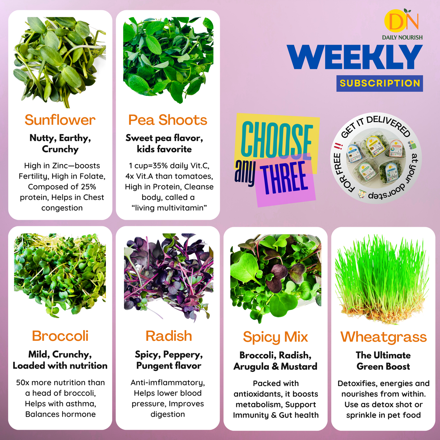 Weekly TRIO plan